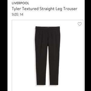 Liverpool straight leg trousers.